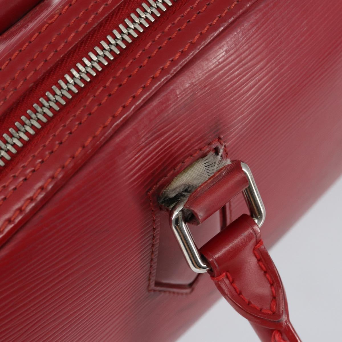 LOUIS VUITTON Epi jasmine Hand Bag Red M52087 LV Auth 149994