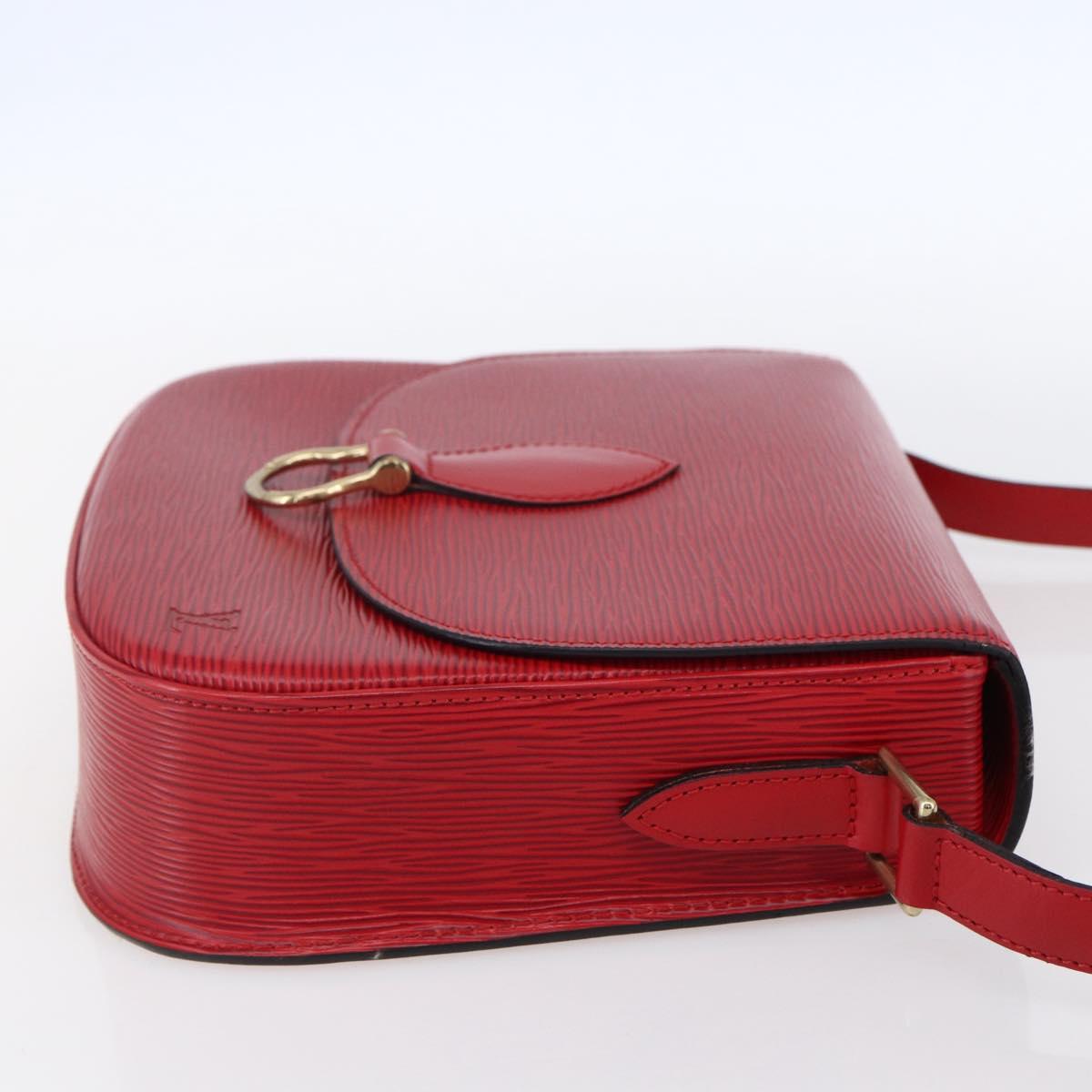 LOUIS VUITTON Epi Saint Cloud GM Shoulder Bag Red M52197 LV Auth 149995V