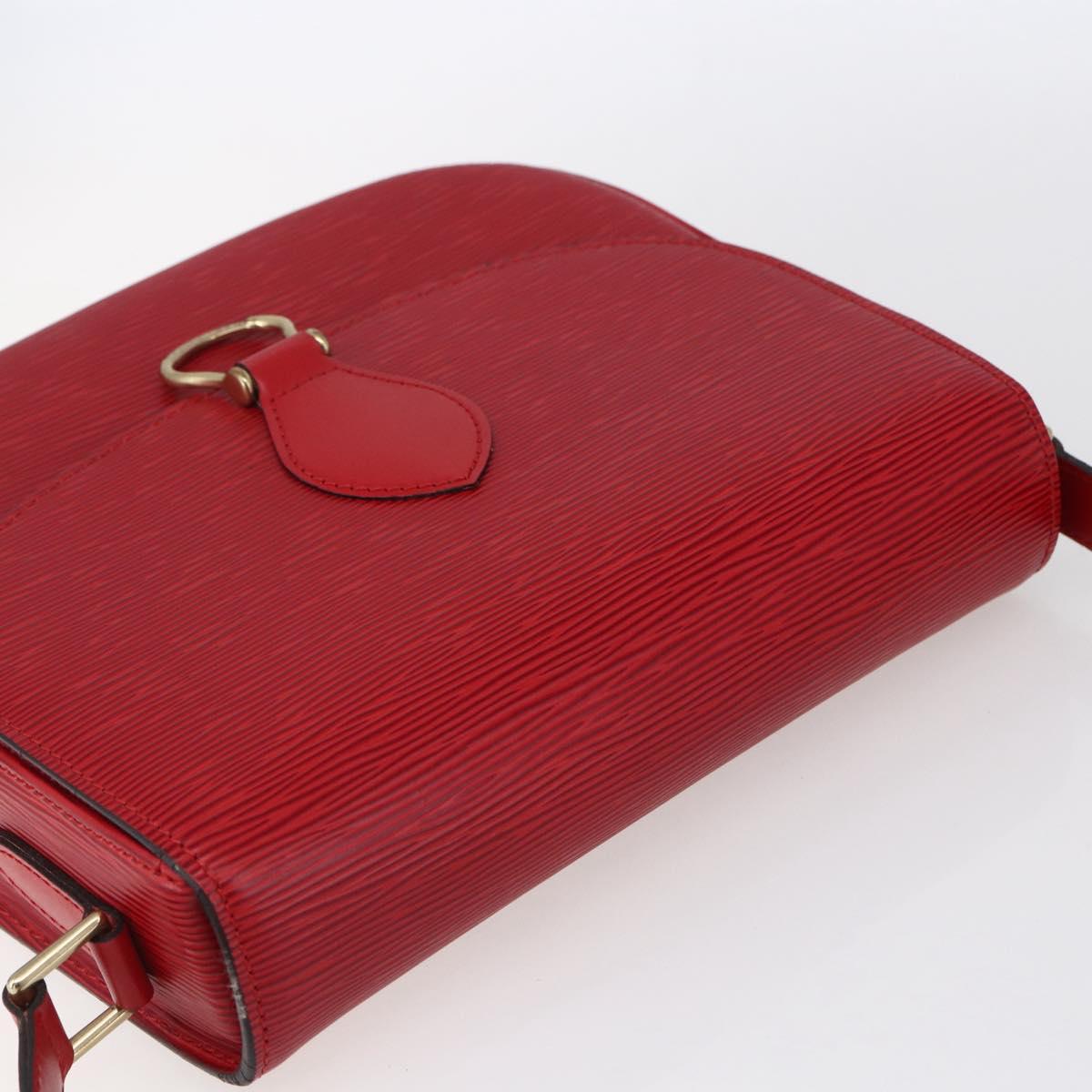 LOUIS VUITTON Epi Saint Cloud GM Shoulder Bag Red M52197 LV Auth 149995V