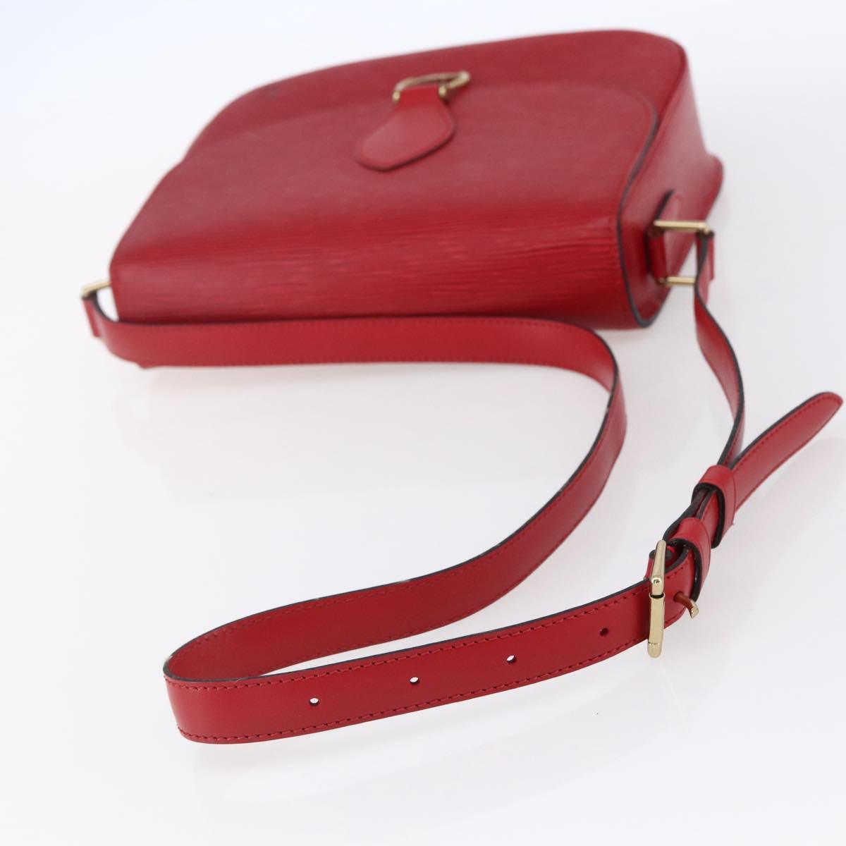 LOUIS VUITTON Epi Saint Cloud GM Shoulder Bag Red M52197 LV Auth 149995V
