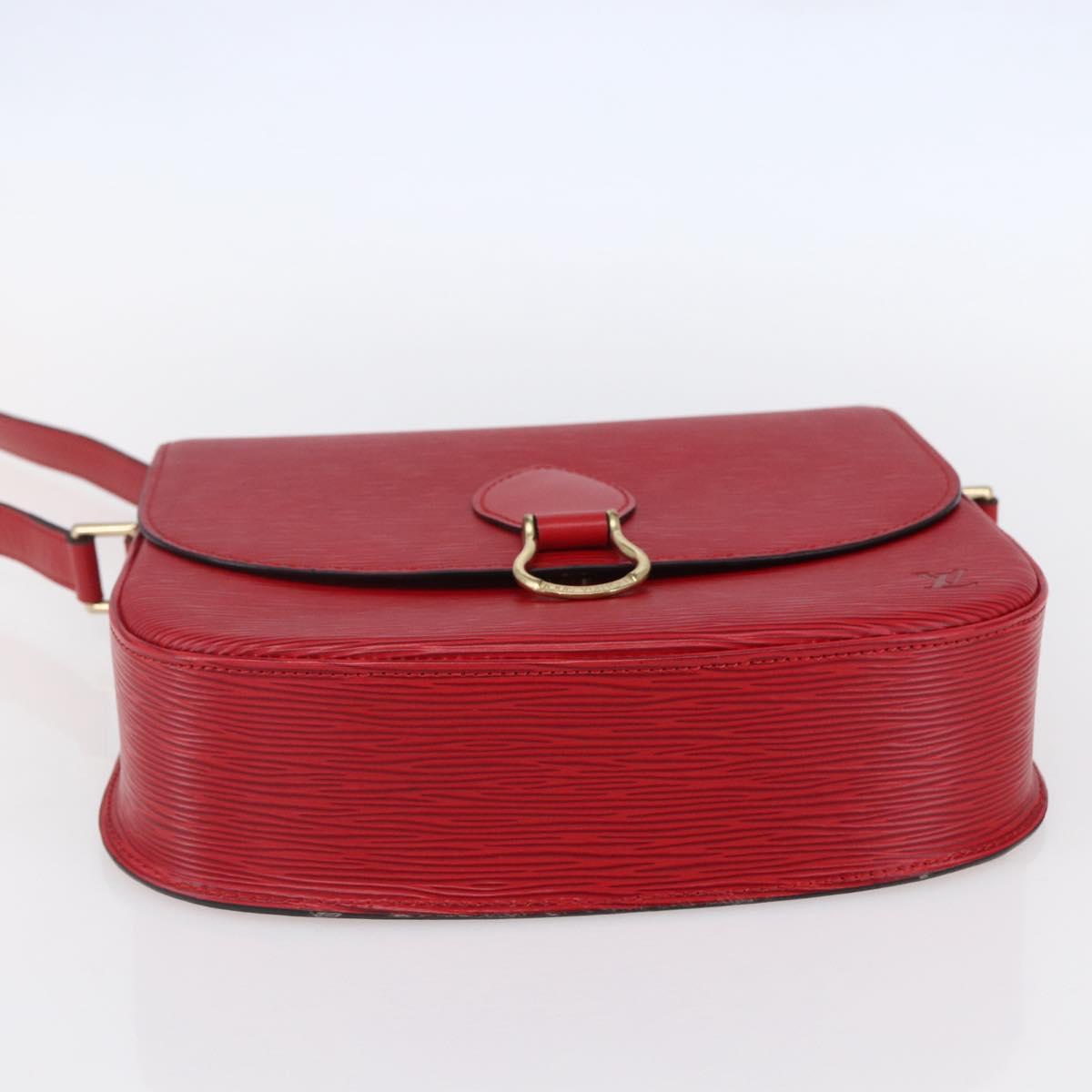 LOUIS VUITTON Epi Saint Cloud GM Shoulder Bag Red M52197 LV Auth 149995V