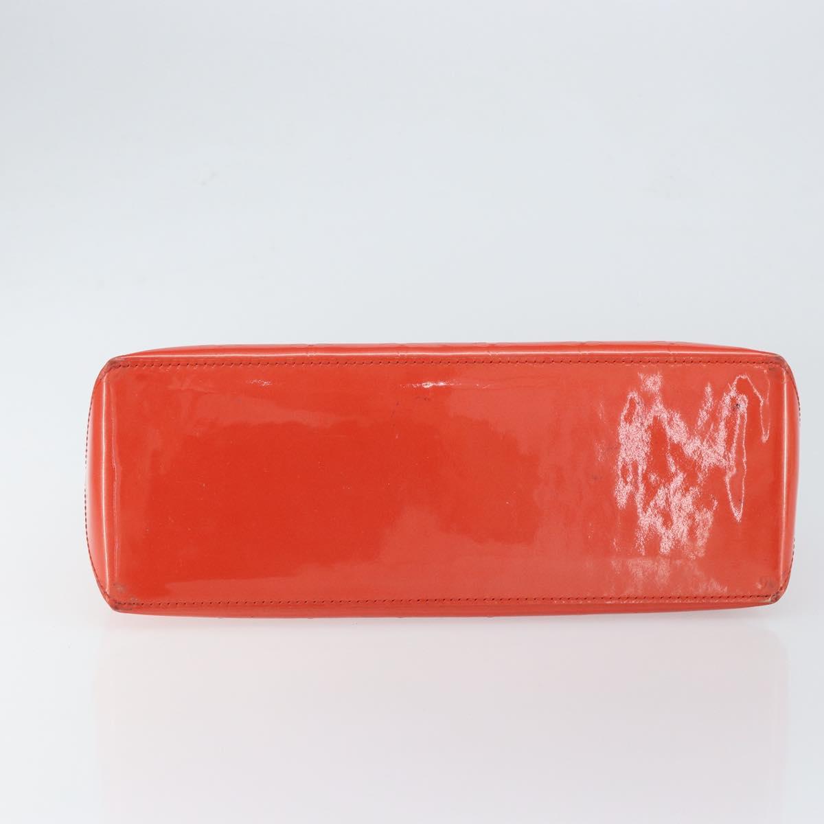 LOUIS VUITTON Vernis Bluebird Wilshire PM Bag Orenge Sunset M93644 Auth 149996