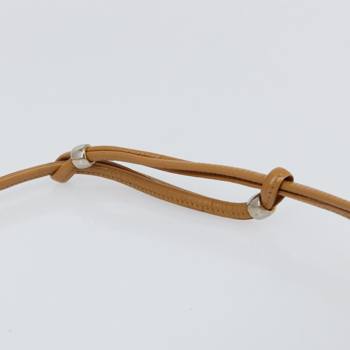 SAINT LAURENT Shoulder Bag PVC Leather Black Gold Auth 150003