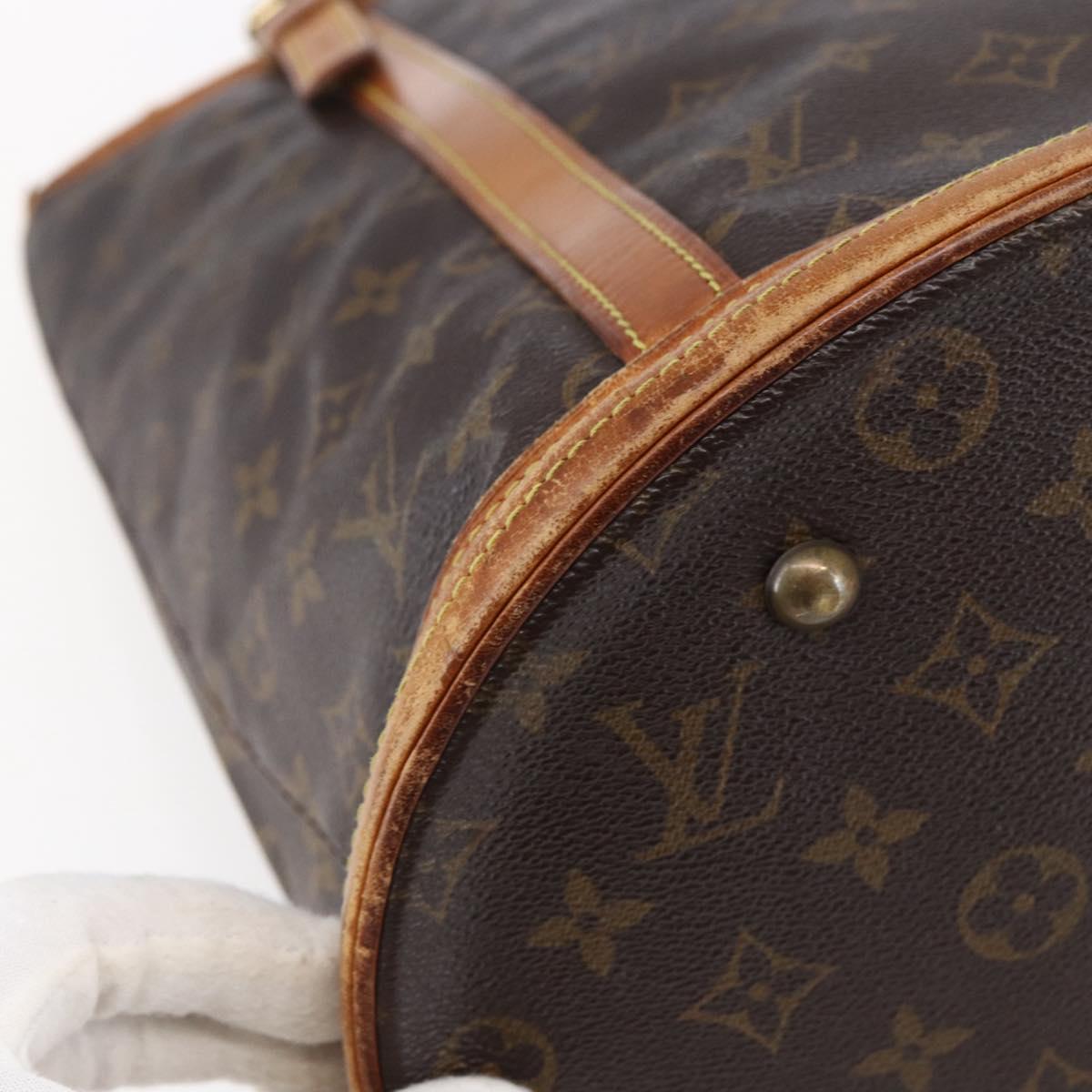 LOUIS VUITTON Monogram Bucket GM Shoulder Bag M42236 LV Auth 150005