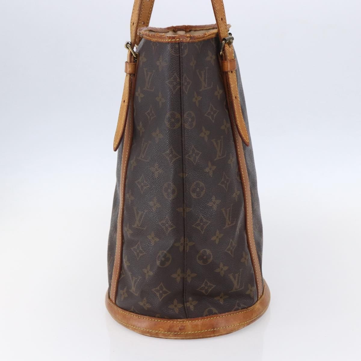 LOUIS VUITTON Monogram Bucket GM Shoulder Bag M42236 LV Auth 150005