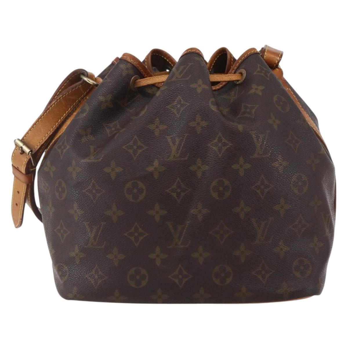 LOUIS VUITTON Monogram Petit Noe Shoulder Bag M42226 LV Auth 150006