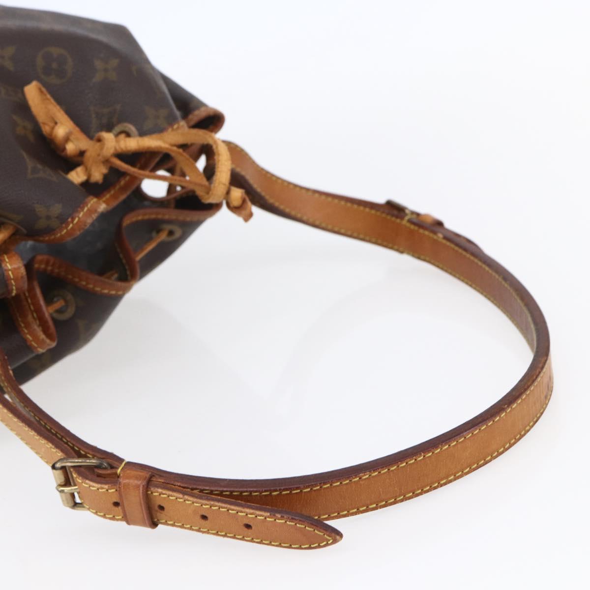 LOUIS VUITTON Monogram Petit Noe Shoulder Bag M42226 LV Auth 150006