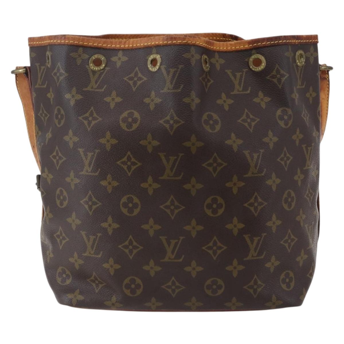LOUIS VUITTON Monogram Petit Noe Shoulder Bag M42226 LV Auth 150007
