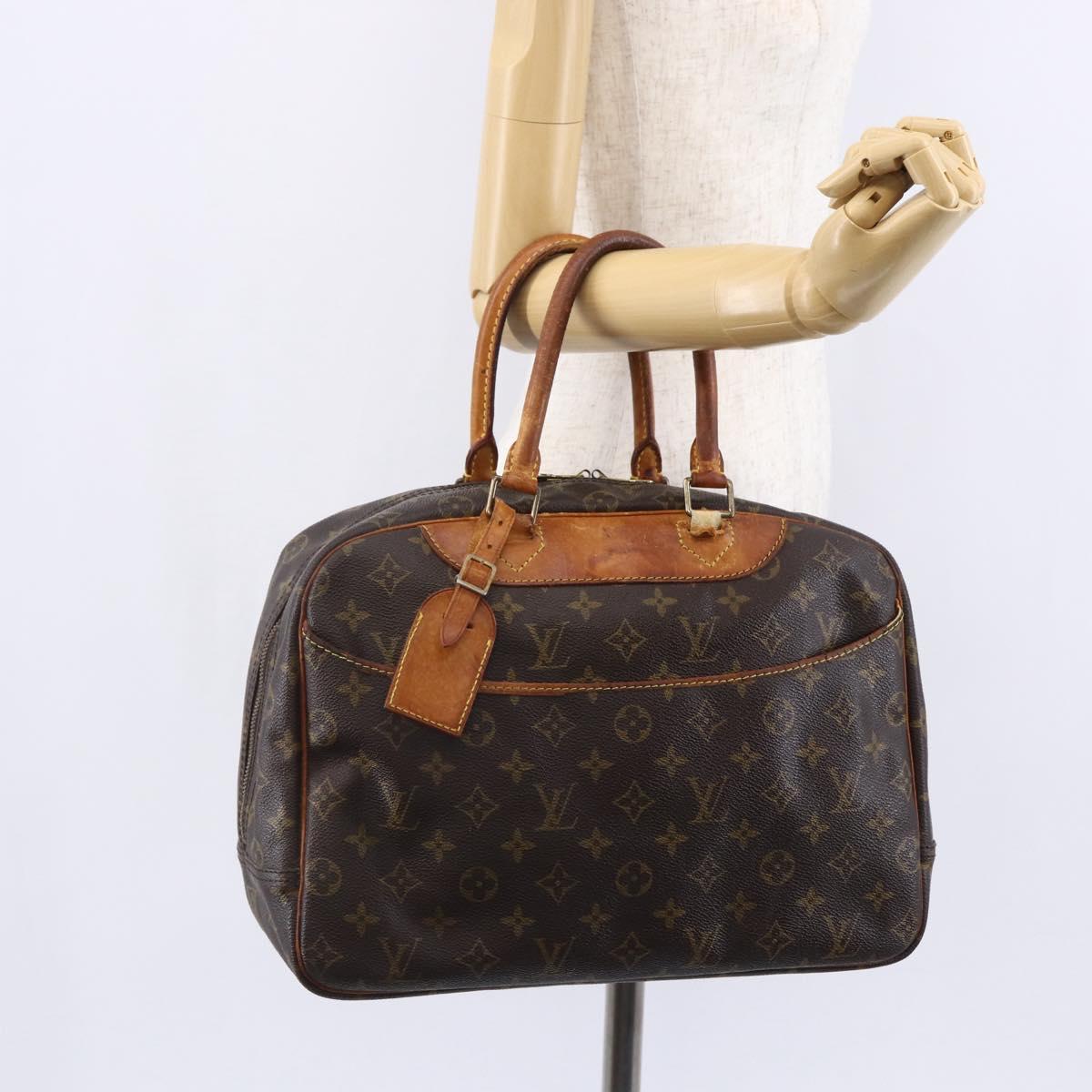 LOUIS VUITTON Monogram Deauville Hand Bag M47270 LV Auth 150008