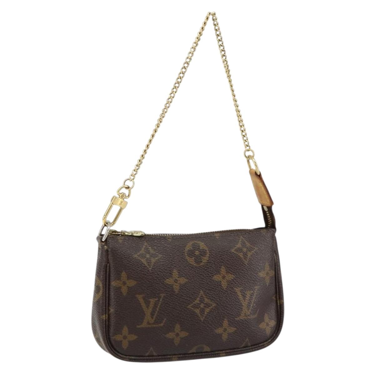 LOUIS VUITTON Monogram Mini Pochette Accessoires Pouch M58009 LV Auth 150016