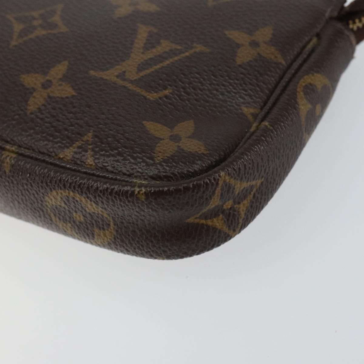 LOUIS VUITTON Monogram Mini Pochette Accessoires Pouch M58009 LV Auth 150016