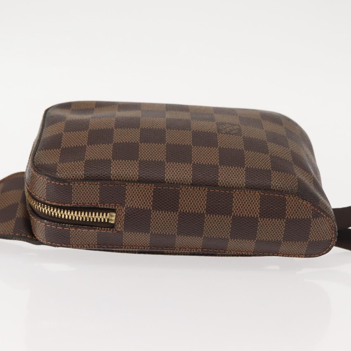 LOUIS VUITTON Damier Ebene Geronimos Shoulder Bag N51994 LV Auth 150018