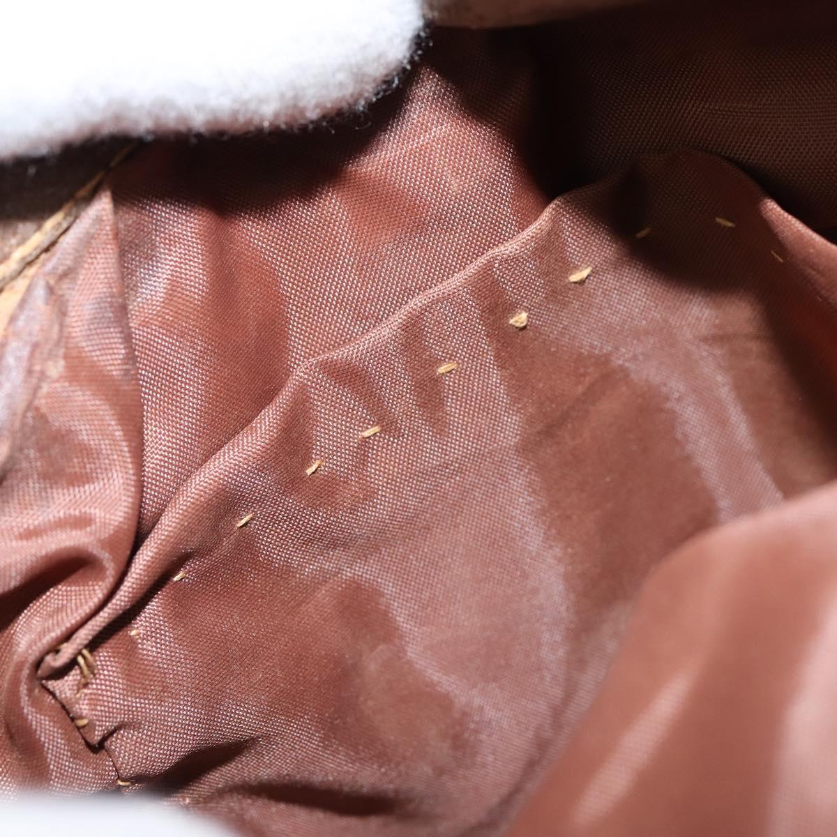 GUCCI GG Supreme Web Sherry Line Bag PVC Beige Gold 86 02 037 Auth 150020