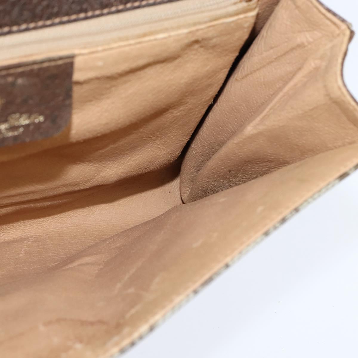 GUCCI GG Supreme Shoulder Bag PVC Beige Gold 89 02 050 Auth 150021