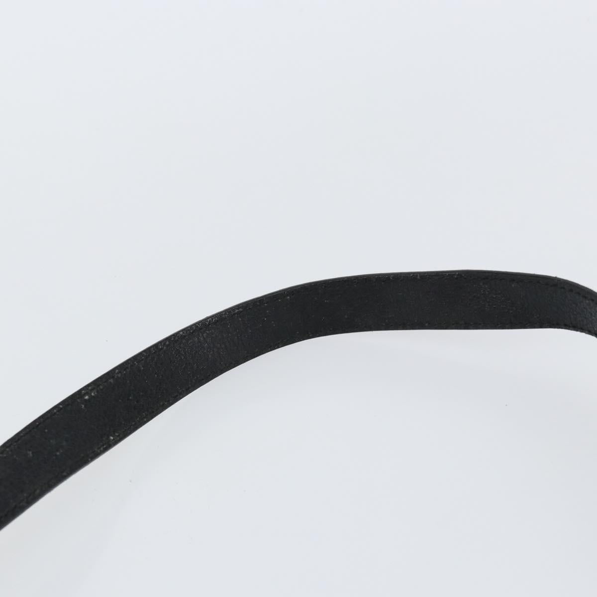 GUCCI Horsebit Hand Bag Leather 2way Black 002 1118 0463 Auth 150030