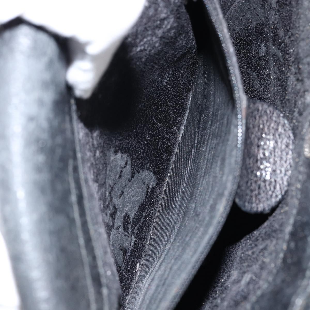 GUCCI Horsebit Hand Bag Leather 2way Black 002 1118 0463 Auth 150030