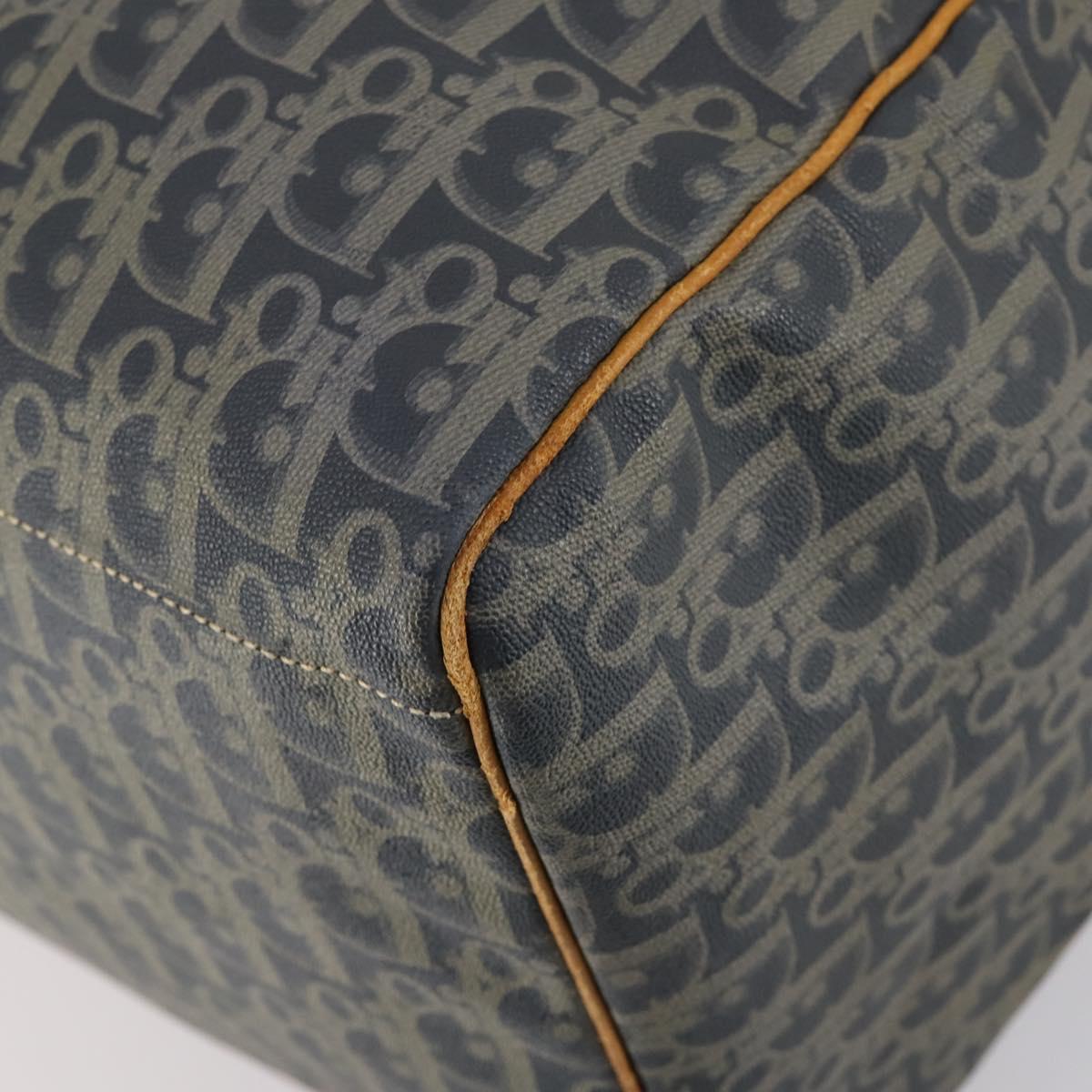 Christian Dior Trotter Canvas Boston Bag Khaki Auth 150036