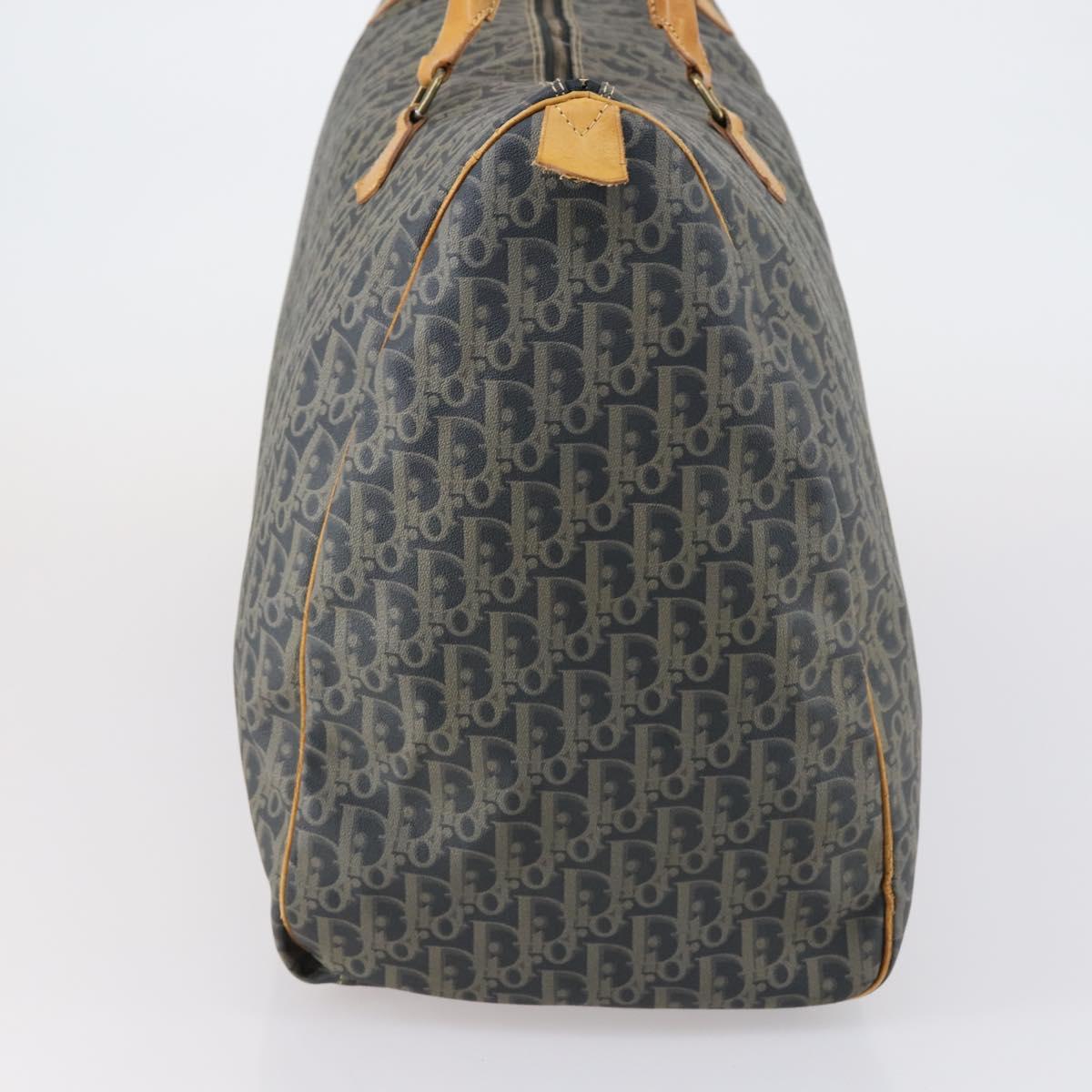 Christian Dior Trotter Canvas Boston Bag Khaki Auth 150036