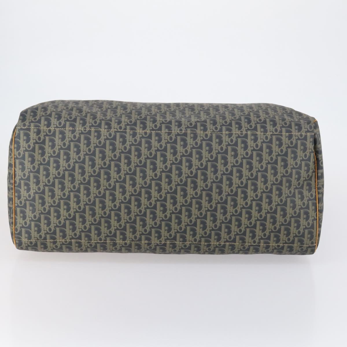 Christian Dior Trotter Canvas Boston Bag Khaki Auth 150036