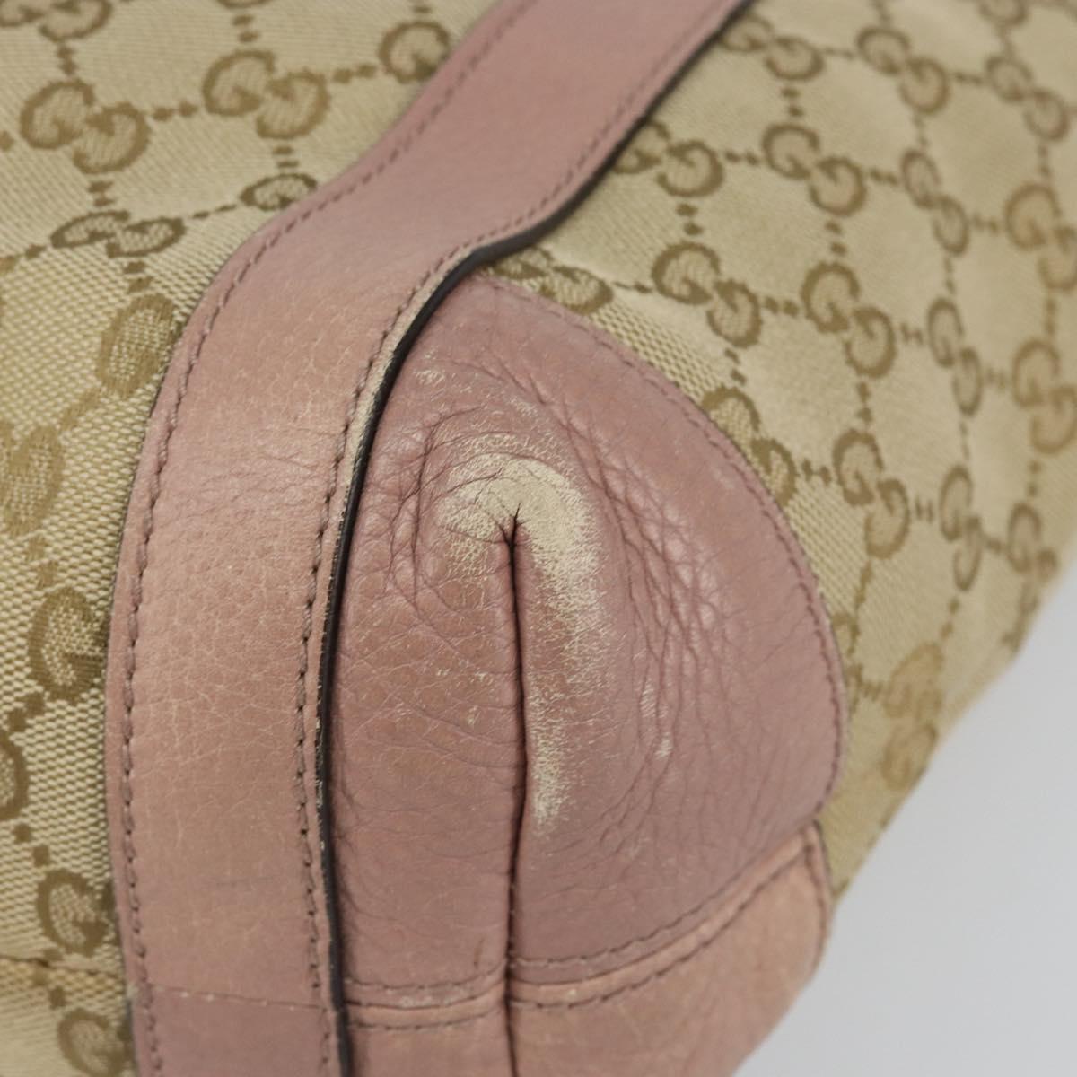 GUCCI GG Canvas Miss GG Tote Bag Beige Gold 342591 Auth 150041