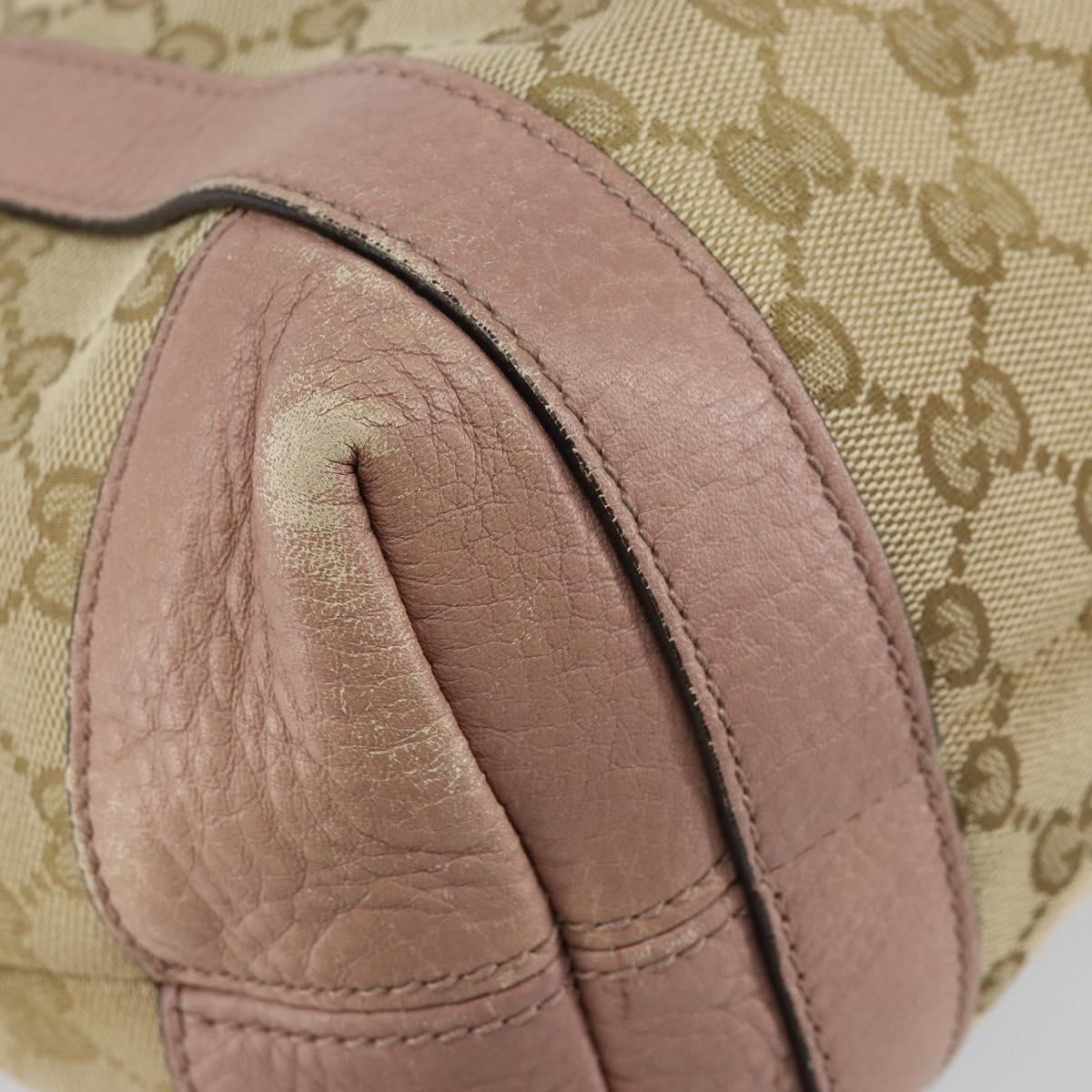 GUCCI GG Canvas Miss GG Tote Bag Beige Gold 342591 Auth 150041