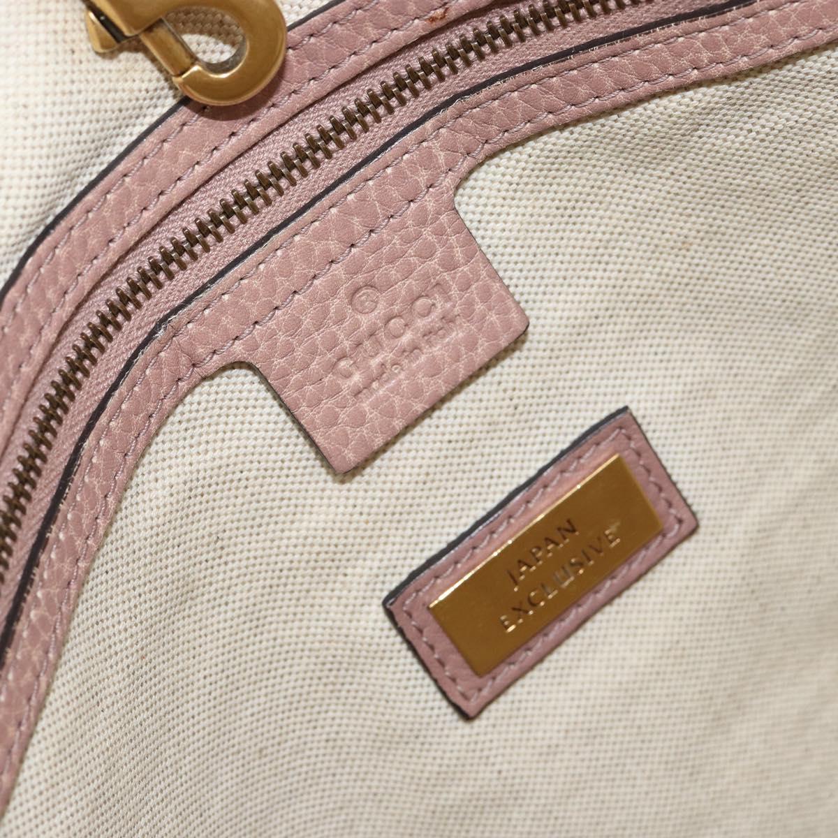 GUCCI GG Canvas Miss GG Tote Bag Beige Gold 342591 Auth 150041