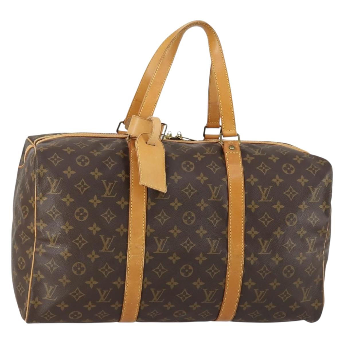 LOUIS VUITTON Monogram Sac Souple 45 Boston Bag M41624 LV Auth 150061