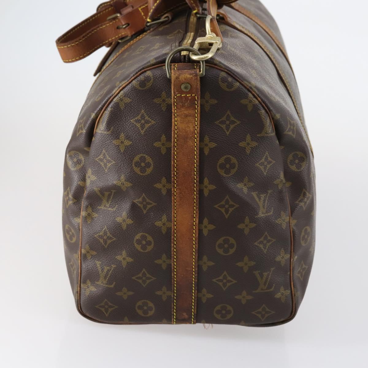 LOUIS VUITTON Monogram Keepall Bandouliere 50 Boston Bag M41416 LV Auth 150063