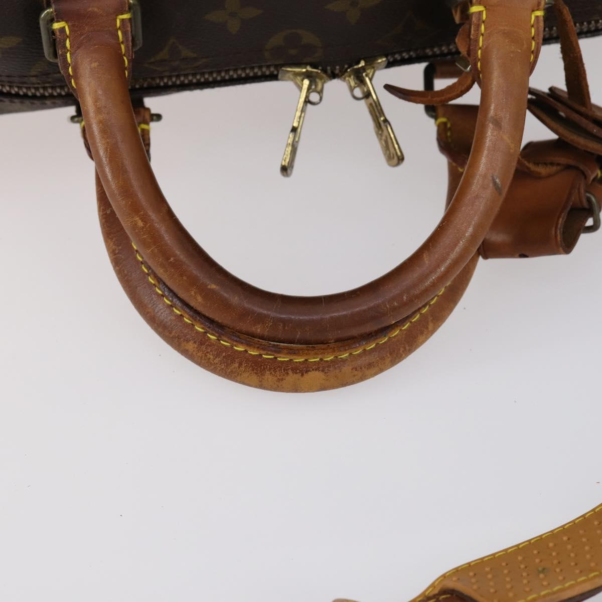 LOUIS VUITTON Monogram Keepall Bandouliere 50 Boston Bag M41416 LV Auth 150063