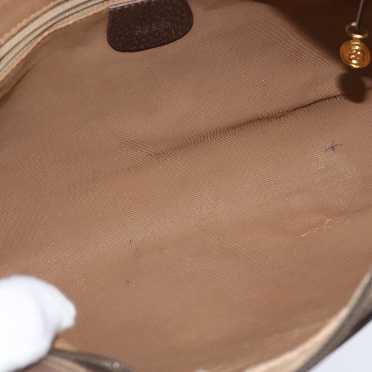 GUCCI GG Supreme Web Sherry Line Shoulder Bag PVC Beige 001 44 6472 Auth 150085