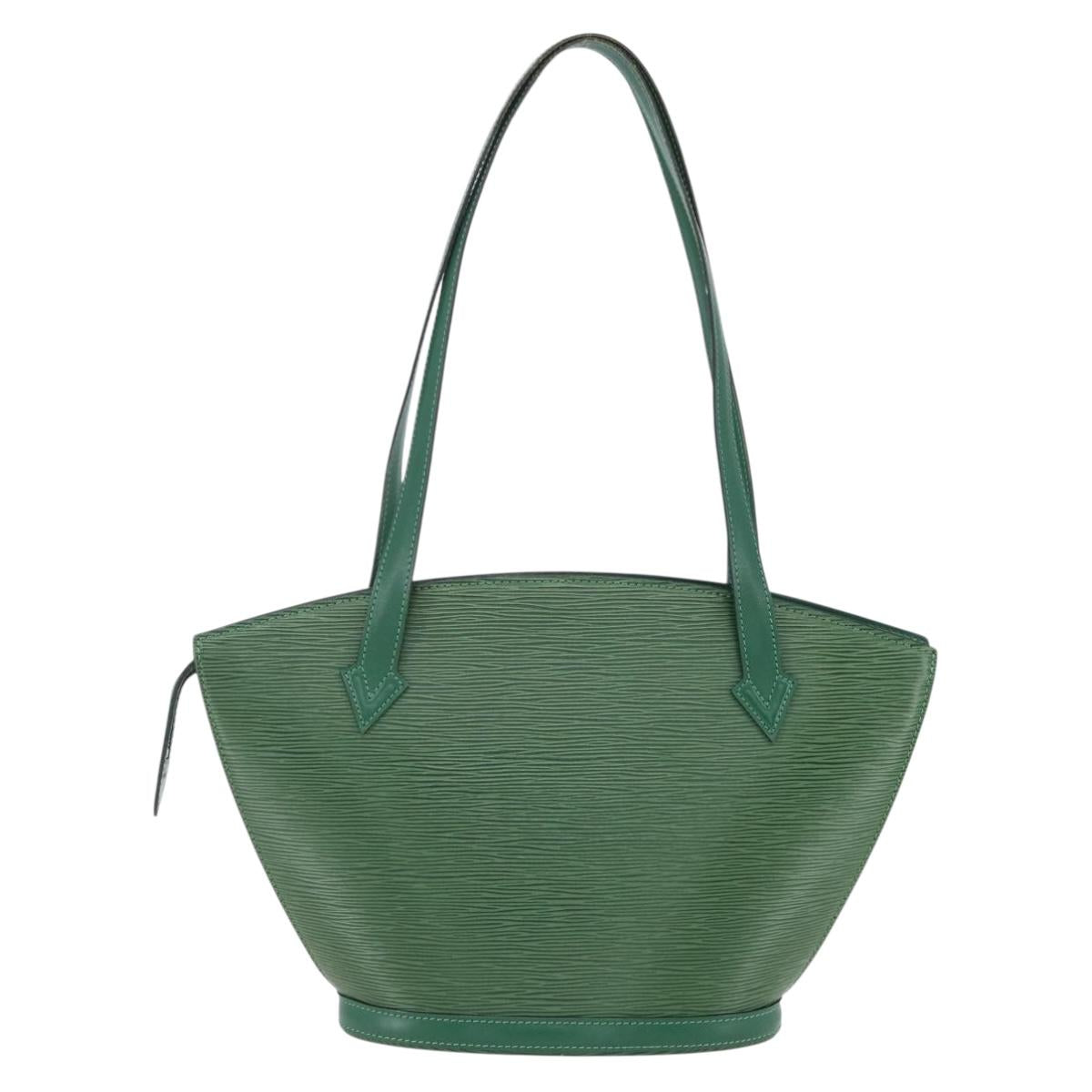 LOUIS VUITTON Epi Saint Jacques Poignees Long Bag Green M52334 LV Auth 150097