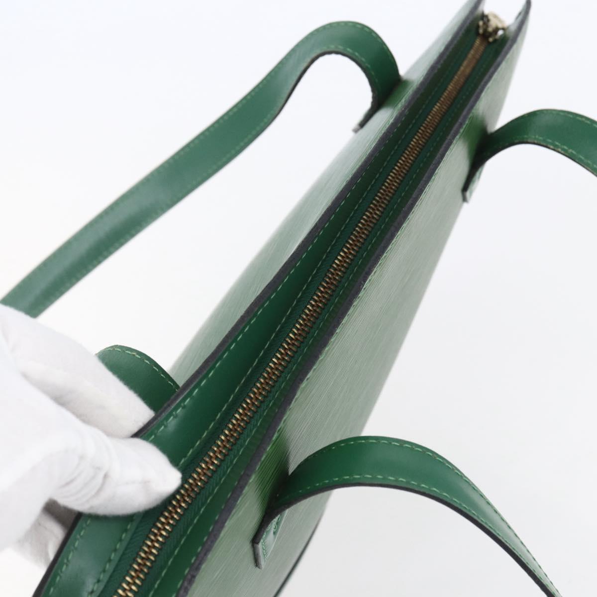 LOUIS VUITTON Epi Saint Jacques Poignees Long Bag Green M52334 LV Auth 150097