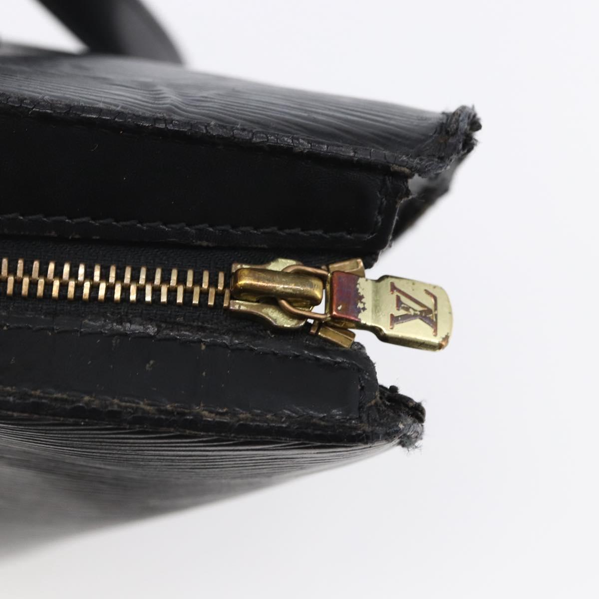 LOUIS VUITTON Epi Saint Jacques Shopping Shoulder Bag Black M52262 Auth 150098