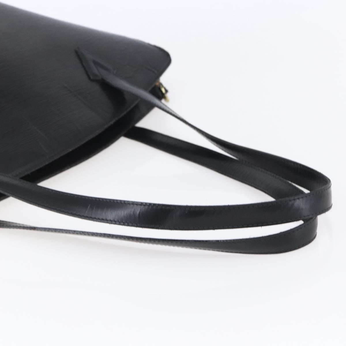 LOUIS VUITTON Epi Saint Jacques Shopping Shoulder Bag Black M52262 Auth 150098