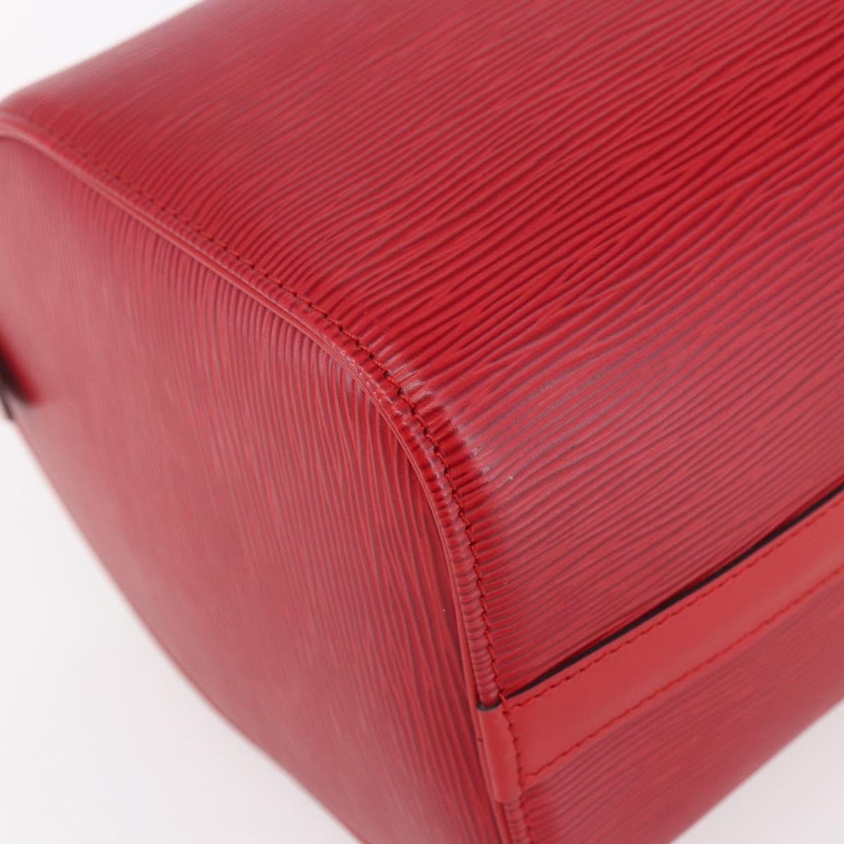 LOUIS VUITTON Epi Speedy 25 Hand Bag Castilian Red M43017 LV Auth 150100