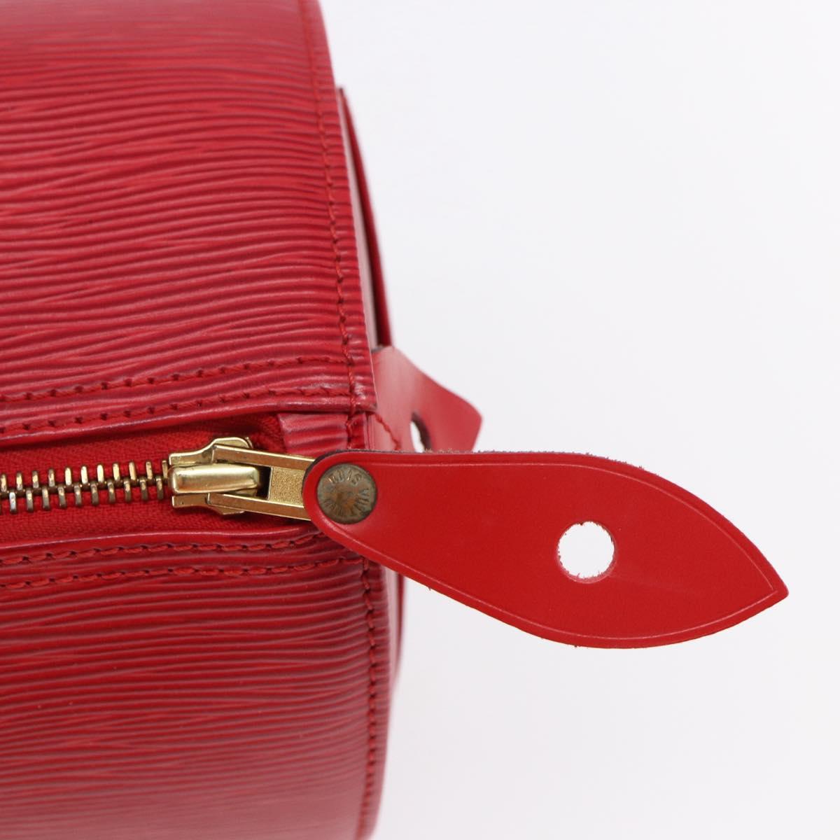 LOUIS VUITTON Epi Speedy 25 Hand Bag Castilian Red M43017 LV Auth 150100