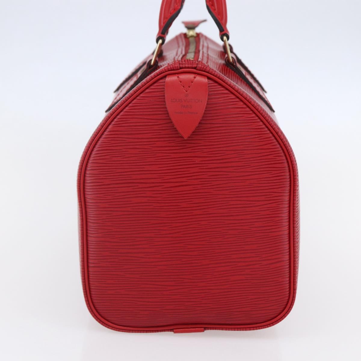 LOUIS VUITTON Epi Speedy 25 Hand Bag Castilian Red M43017 LV Auth 150100