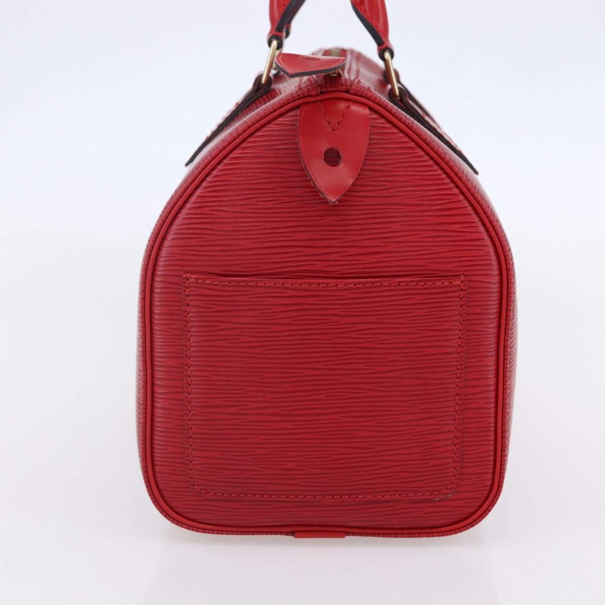LOUIS VUITTON Epi Speedy 25 Hand Bag Castilian Red M43017 LV Auth 150100
