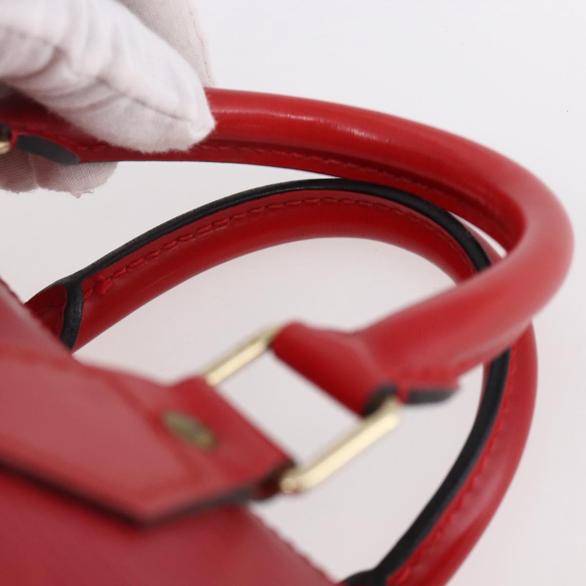 LOUIS VUITTON Epi Speedy 25 Hand Bag Castilian Red M43017 LV Auth 150100