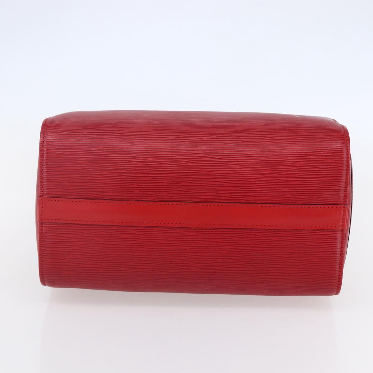 LOUIS VUITTON Epi Speedy 25 Hand Bag Castilian Red M43017 LV Auth 150100