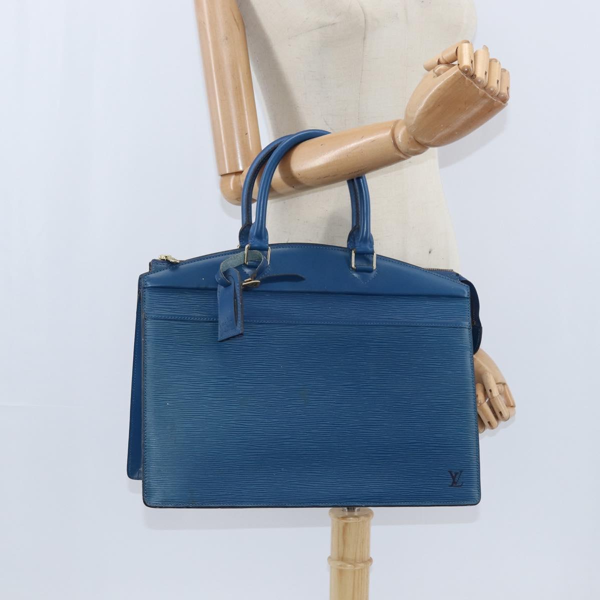 LOUIS VUITTON Epi Riviera Hand Bag Blue M48185 LV Auth 150103