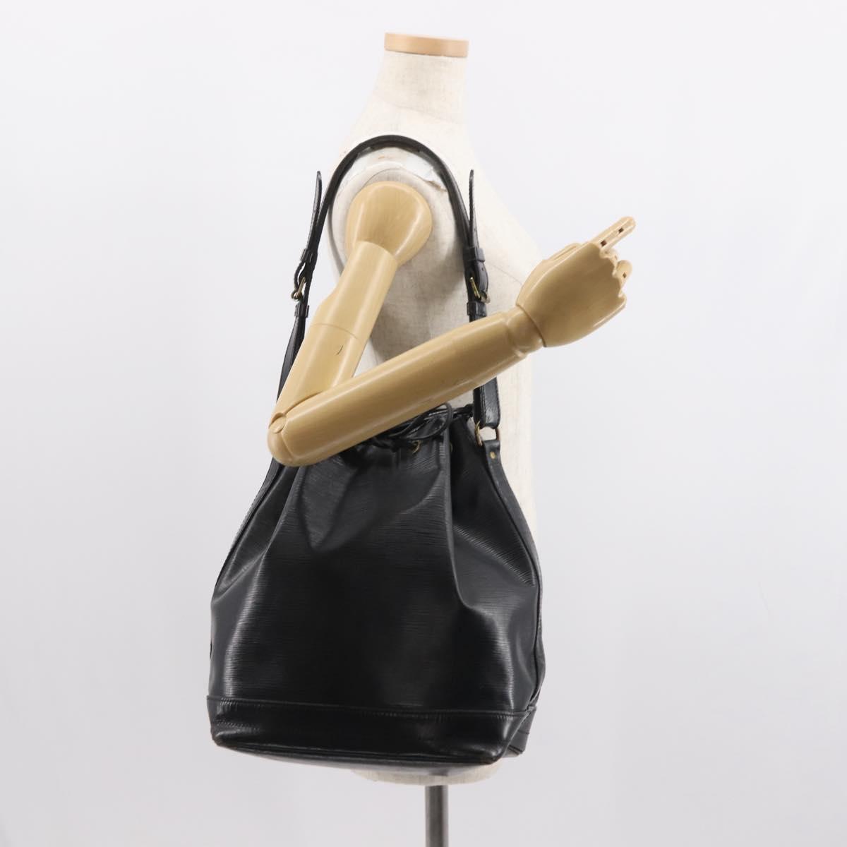 LOUIS VUITTON Epi Noe Shoulder Bag Black M44002 LV Auth 150108