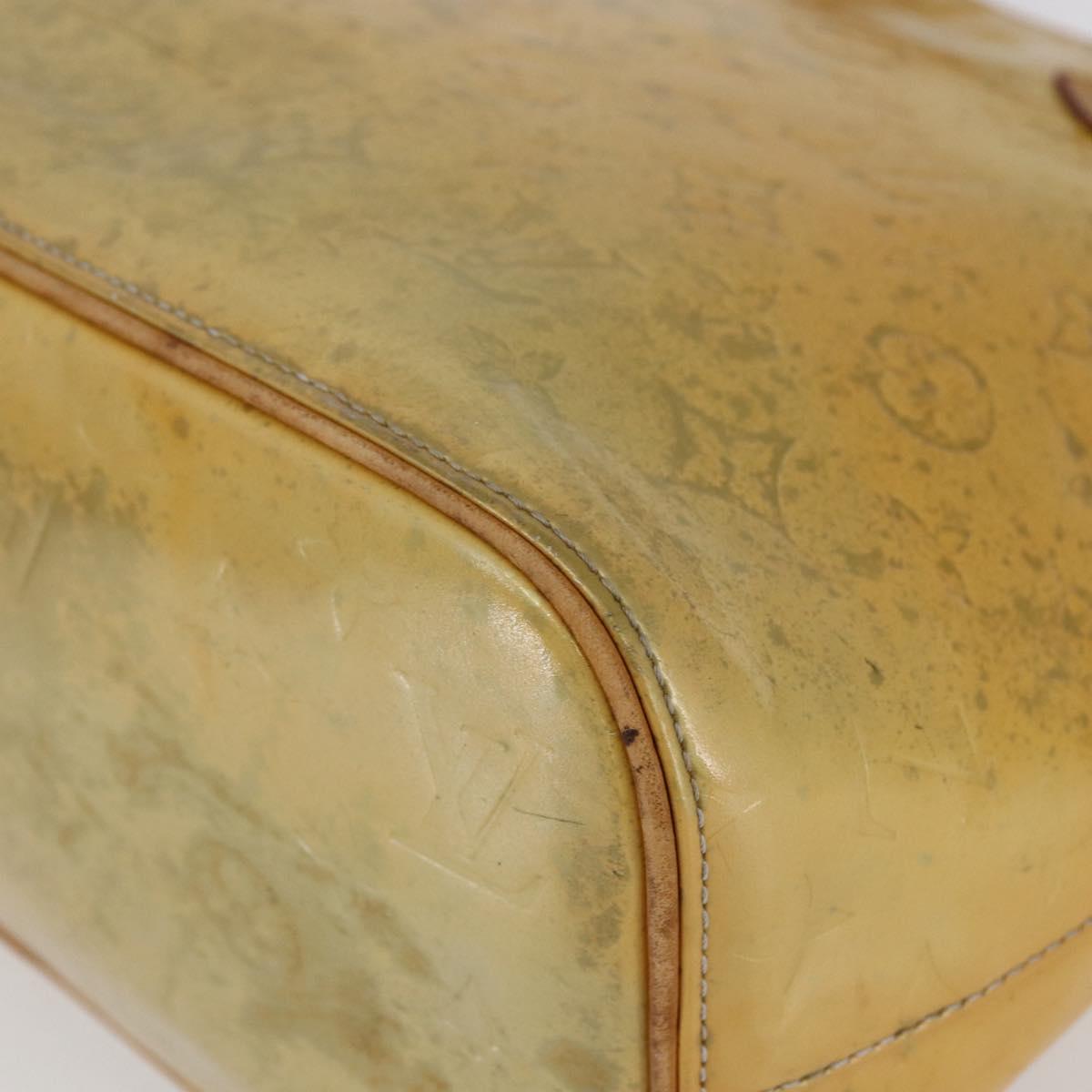 LOUIS VUITTON Monogram Vernis Houston Hand Bag Gris M91053 LV Auth 150109