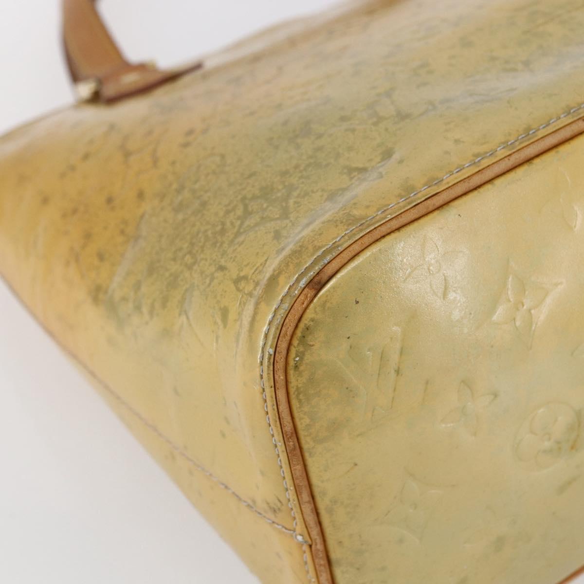 LOUIS VUITTON Monogram Vernis Houston Hand Bag Gris M91053 LV Auth 150109