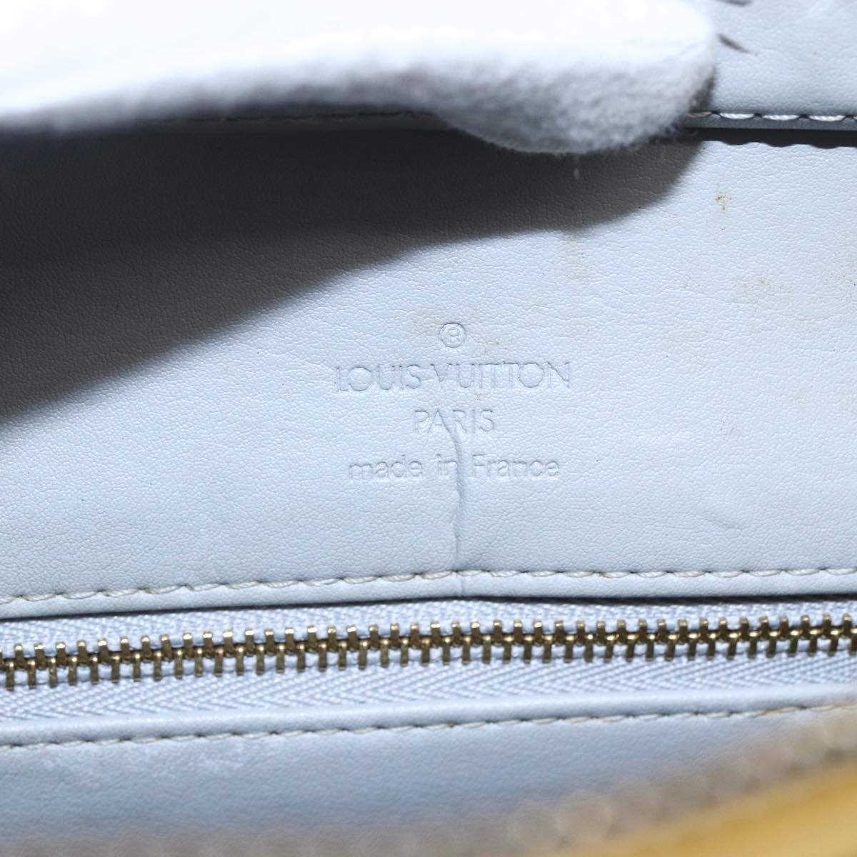 LOUIS VUITTON Monogram Vernis Houston Hand Bag Gris M91053 LV Auth 150109