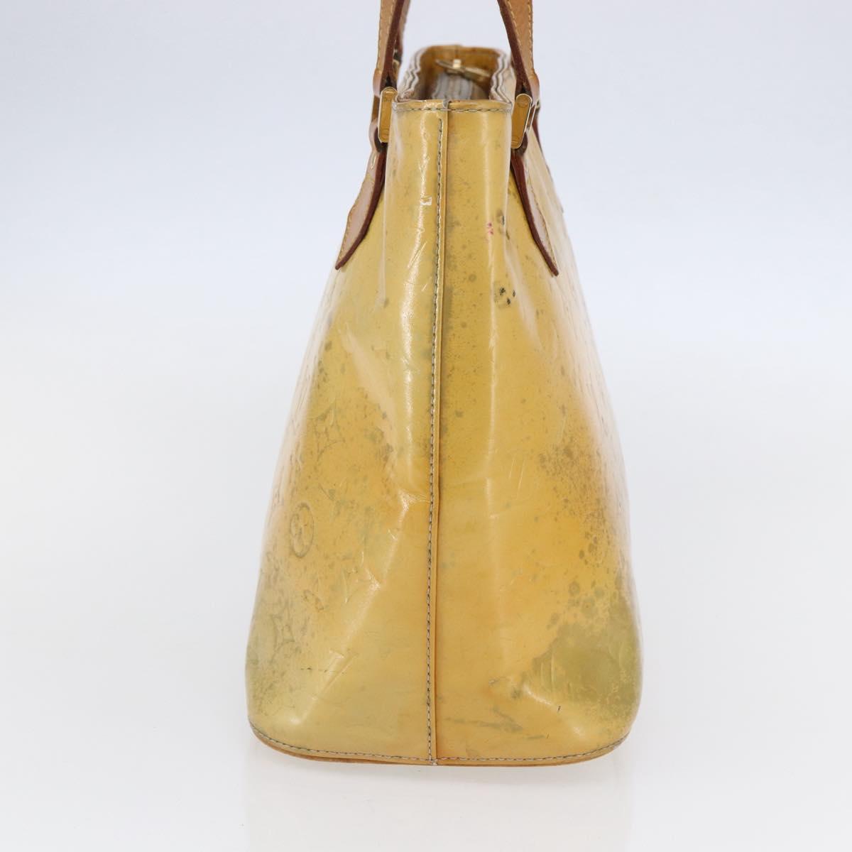 LOUIS VUITTON Monogram Vernis Houston Hand Bag Gris M91053 LV Auth 150109