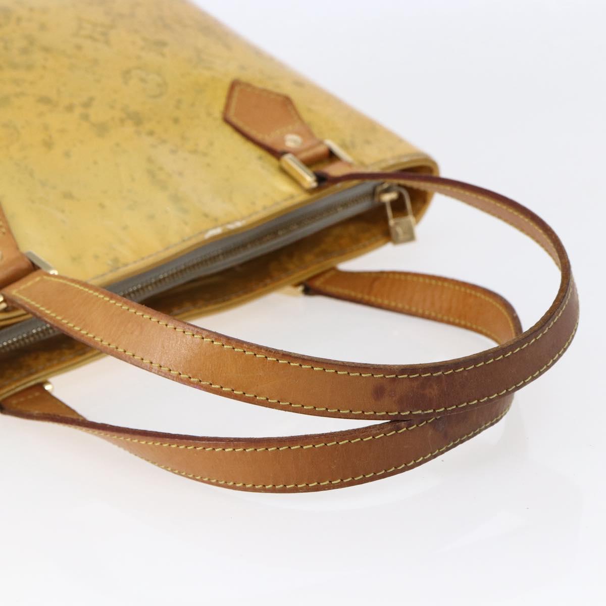 LOUIS VUITTON Monogram Vernis Houston Hand Bag Gris M91053 LV Auth 150109