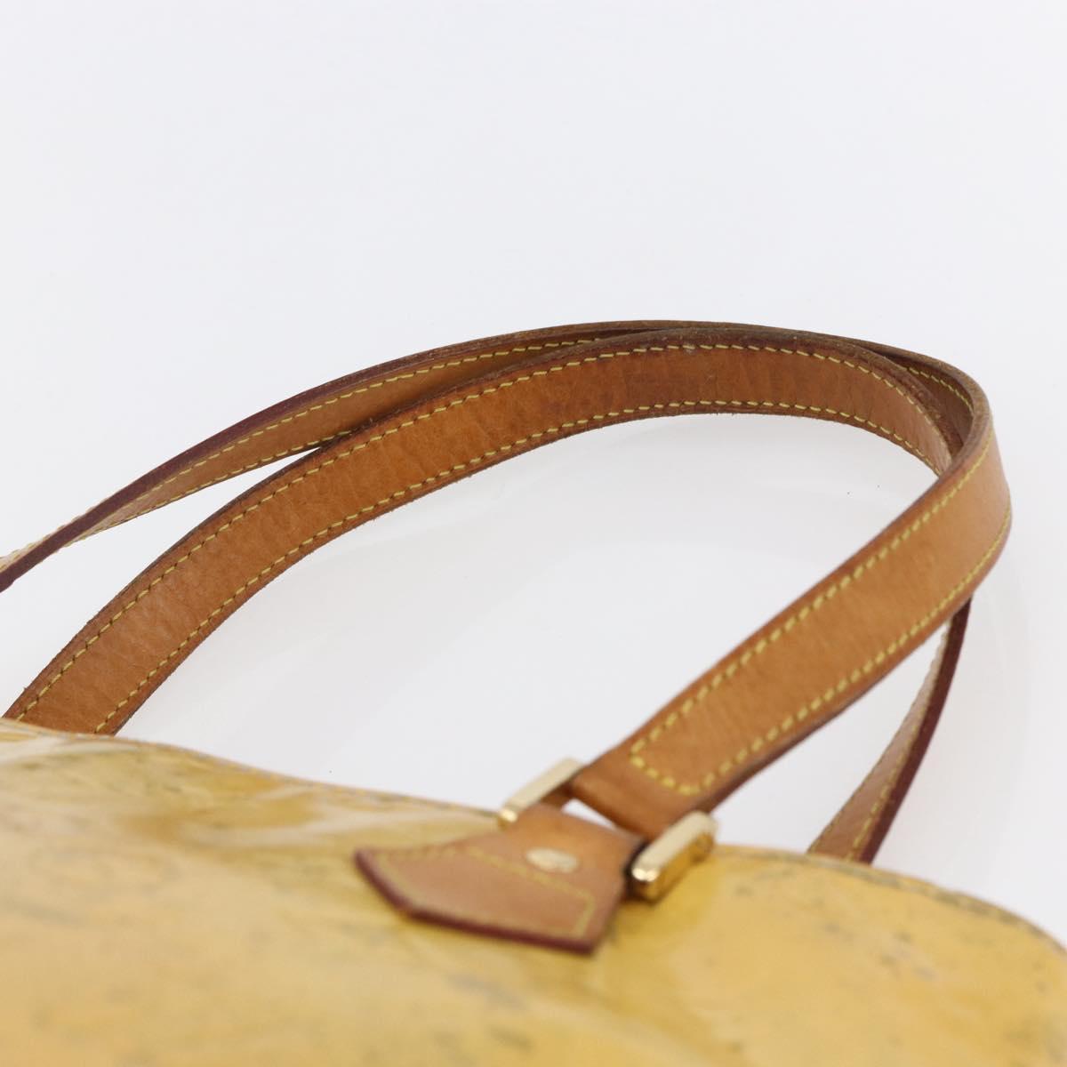 LOUIS VUITTON Monogram Vernis Houston Hand Bag Gris M91053 LV Auth 150109