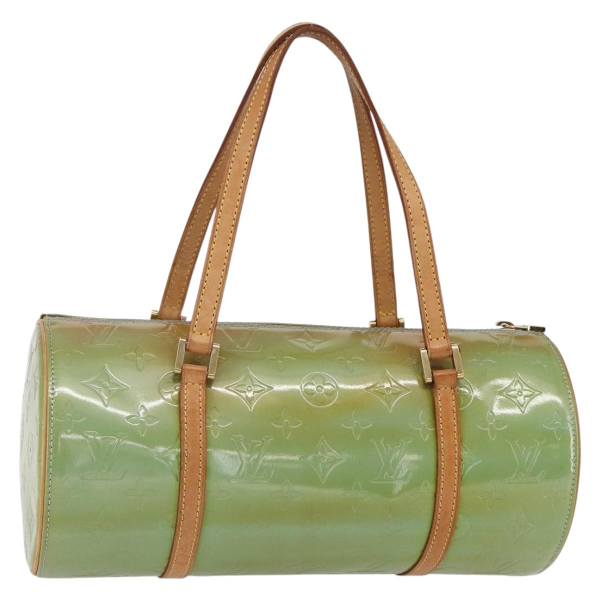 LOUIS VUITTON Monogram Vernis Bedford Hand Bag Baby Blue M91007 LV Auth 150111