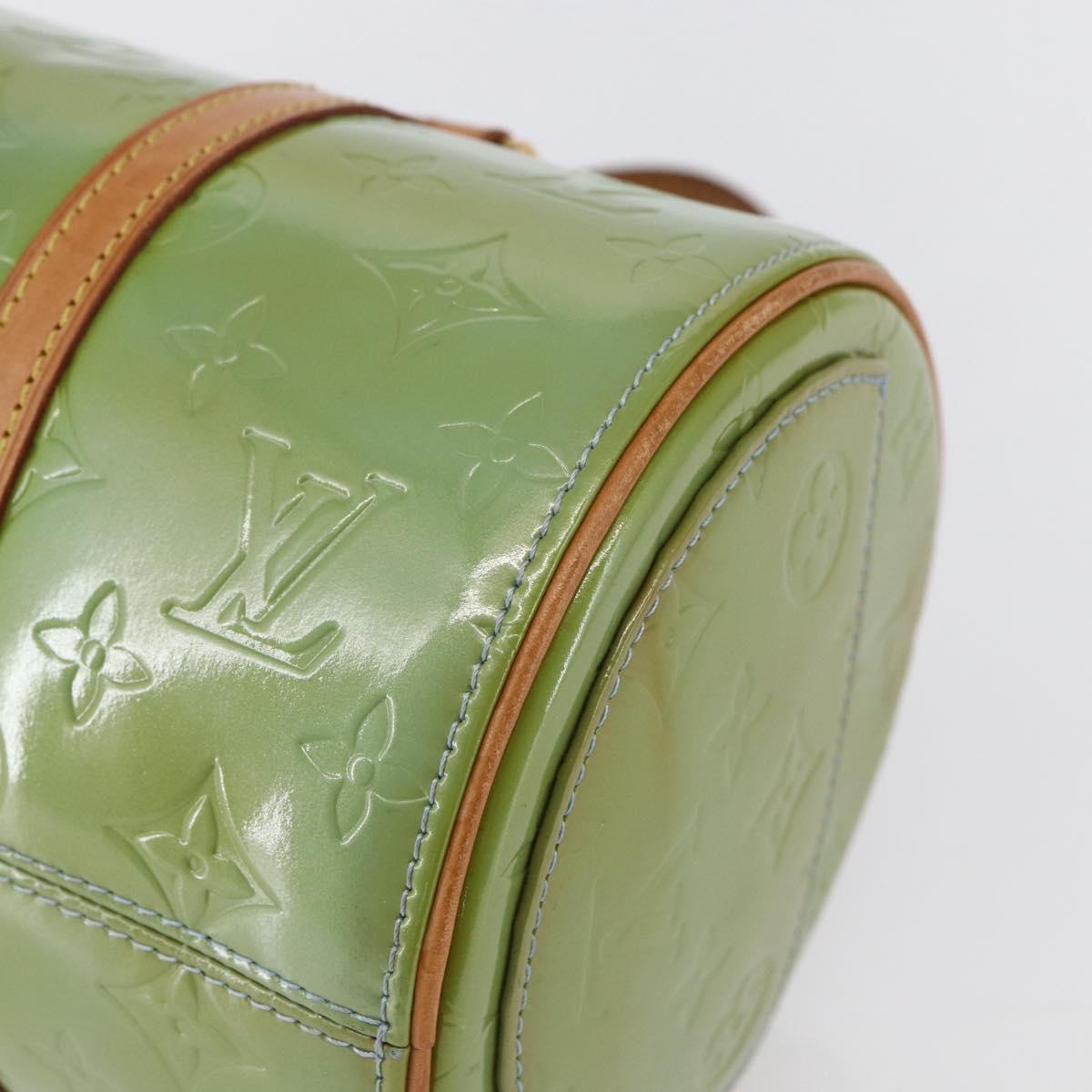 LOUIS VUITTON Monogram Vernis Bedford Hand Bag Baby Blue M91007 LV Auth 150111